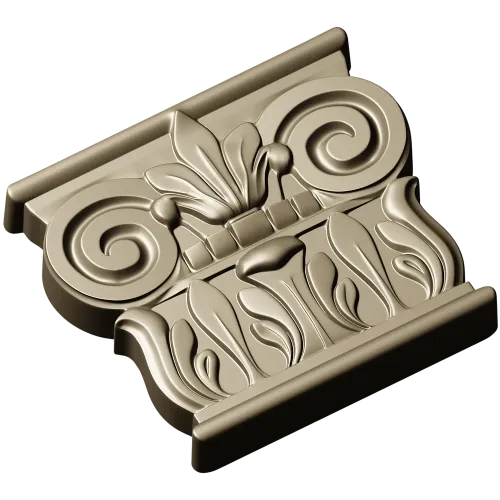 Ionic Acanthus Capital STL 3D Model for CNC Milling