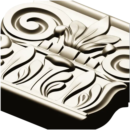 Ionic Acanthus Capital STL 3D Model for CNC Milling