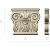 Ionic Acanthus Capital STL 3D Model for CNC Milling