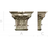 Corinthian Acanthus Capital STL - 3D model for CNC milling