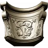 Acanthus Shell Capital - STL 3D model for CNC milling