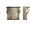Acanthus Shell Capital - STL 3D model for CNC milling
