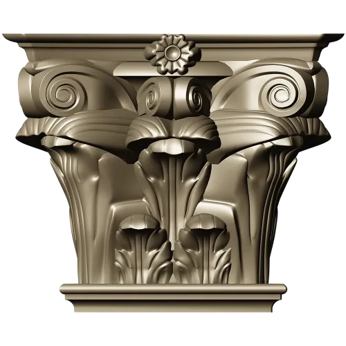 Капитель коринфская - 3D модель STL для ЧПУ