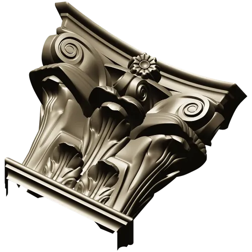 Капитель коринфская - 3D модель STL для ЧПУ