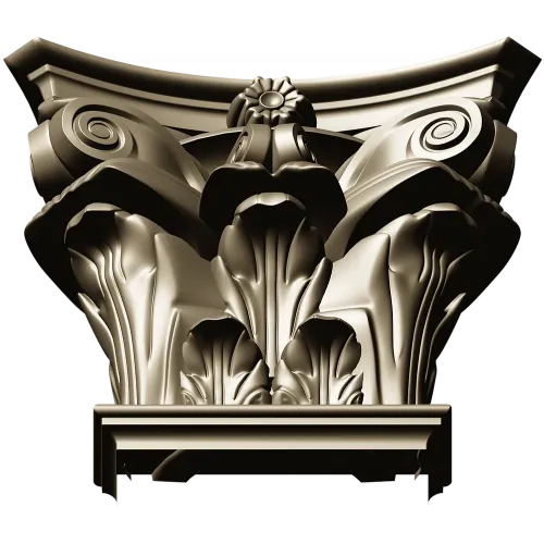 Капитель коринфская - 3D модель STL для ЧПУ