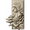 Wolf's Grasp - high-relief wolf plaque STL for CNC
