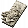 Wolf's Grasp - high-relief wolf plaque STL for CNC