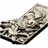 Wolf's Grasp - high-relief wolf plaque STL for CNC
