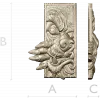 Wolf's Grasp - high-relief wolf plaque STL for CNC