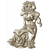 Hula Tiki Maiden - STL 3D model for CNC carving