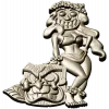 Hula Tiki Maiden - STL 3D model for CNC carving