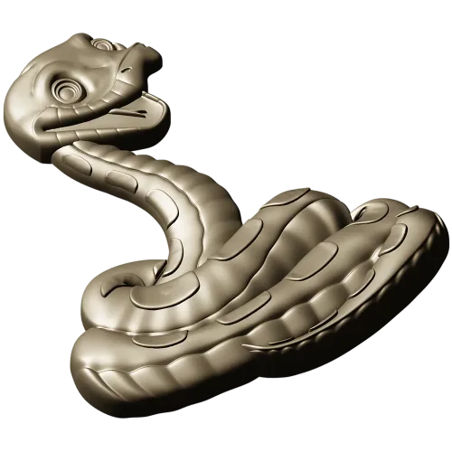 Змея - 3D модель STL для ЧПУ