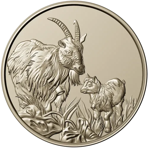 Goat and Kid Relief - STL 3D model for CNC