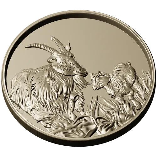 Goat and Kid Relief - STL 3D model for CNC