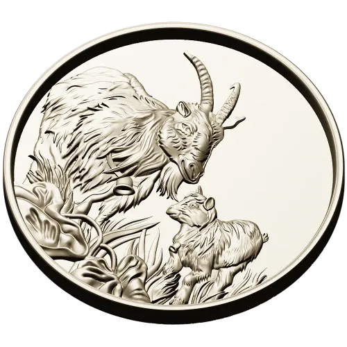 Goat and Kid Relief - STL 3D model for CNC