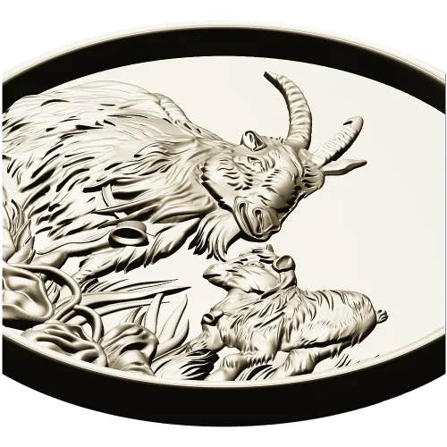 Goat and Kid Relief - STL 3D model for CNC