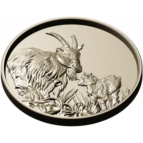 Goat and Kid Relief - STL 3D model for CNC