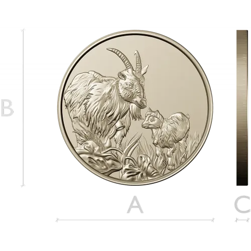 Goat and Kid Relief - STL 3D model for CNC