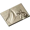 Remembrance banner bas-relief STL for CNC