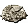 Медальон с колибри - 3D модель STL для ЧПУ