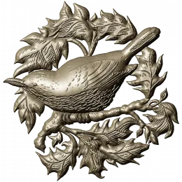 Птица в венке