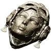 La Dama de Calavera - detailed 3D STL mask for CNC routing