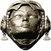 La Dama de Calavera - detailed 3D STL mask for CNC routing