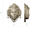 La Dama de Calavera - detailed 3D STL mask for CNC routing