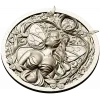 Лунная нимфа - рельефный медальон STL для ЧПУ