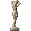 Скульптурная статуэтка девушки - 3D модель STL для ЧПУ