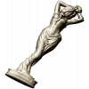 Скульптурная статуэтка девушки - 3D модель STL для ЧПУ