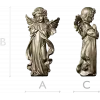 Praying Cherub - STL 3D Model for CNC Milling