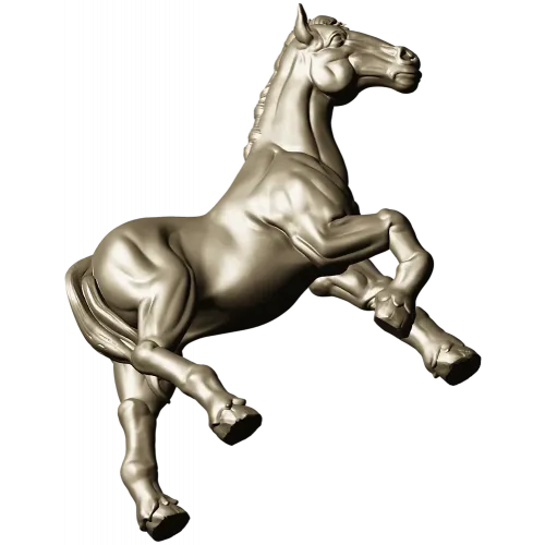 3D модель лошади для ЧПУ - Грациозный жеребец (STL)