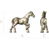 3D модель лошади для ЧПУ - Грациозный жеребец (STL)