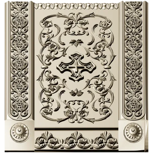 Ornamental Filenka Panel STL 3D Model