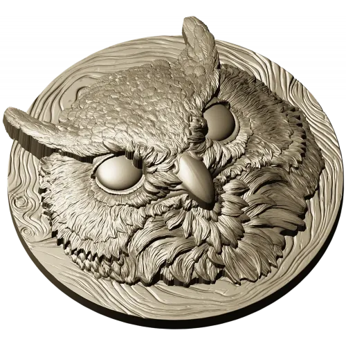 Барельеф "Филин" - 3D модель STL для ЧПУ