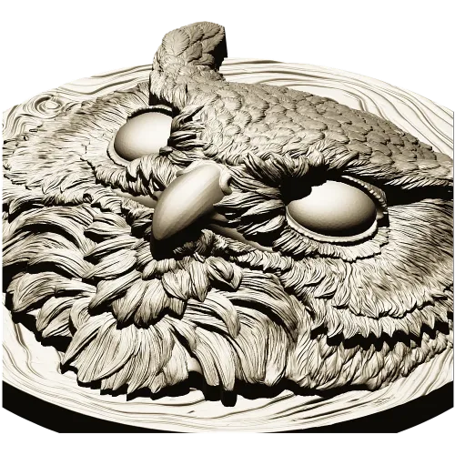 Барельеф "Филин" - 3D модель STL для ЧПУ