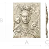 Thorned Muse - Portrait Relief STL for CNC