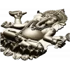Ганеша на лотосе - 3D модель STL для ЧПУ