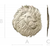 Рельефная голова льва - stl модель для ЧПУ