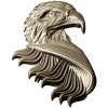 Eagle Head High-Relief STL for CNC
