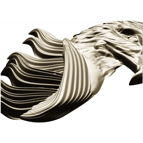 Eagle Head High-Relief STL for CNC