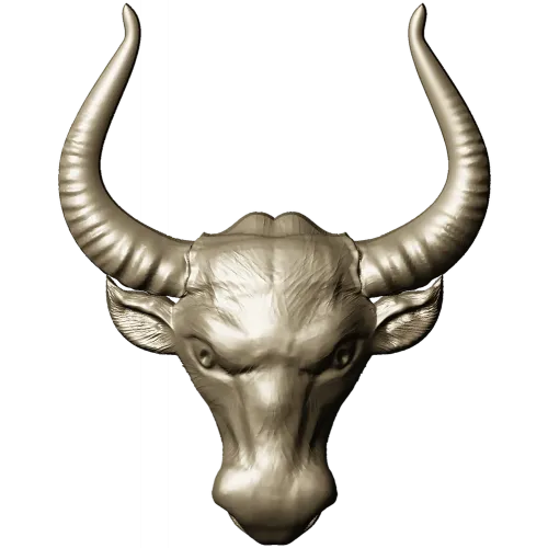 Buffalo Head STL 3D Model for CNC Milling