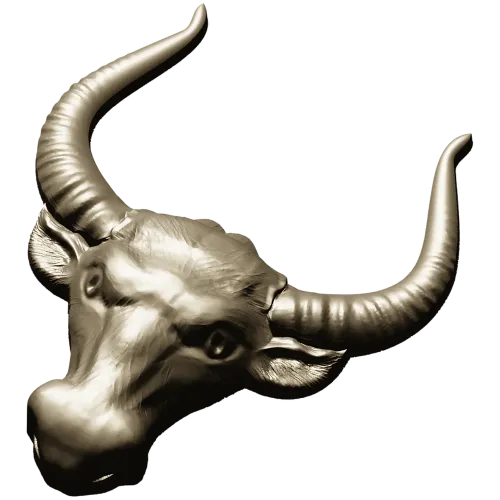 Buffalo Head STL 3D Model for CNC Milling