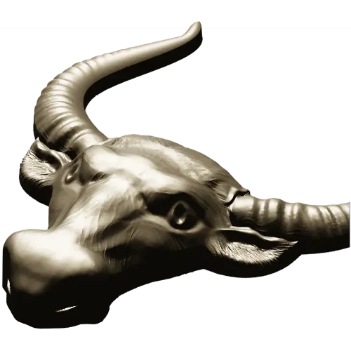 Buffalo Head STL 3D Model for CNC Milling