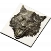Fenrir Snarl - high-relief wolf head STL for CNC