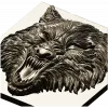 Fenrir Snarl - high-relief wolf head STL for CNC