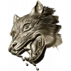 Wolf Head Relief STL for CNC - Detailed 3D Model for Milling