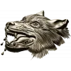 Wolf Head Relief STL for CNC - Detailed 3D Model for Milling