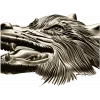 Wolf Head Relief STL for CNC - Detailed 3D Model for Milling